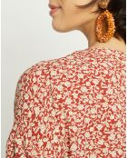 Robe Milan imprimée cerise