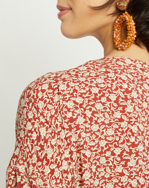 Robe Milan imprimée cerise