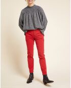 Pantalon chino Morgan groseille