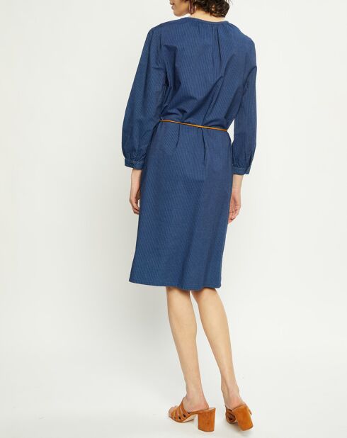 Robe Cidalia rayée marine