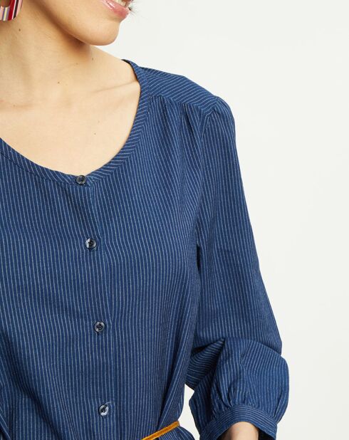 Robe Cidalia rayée marine
