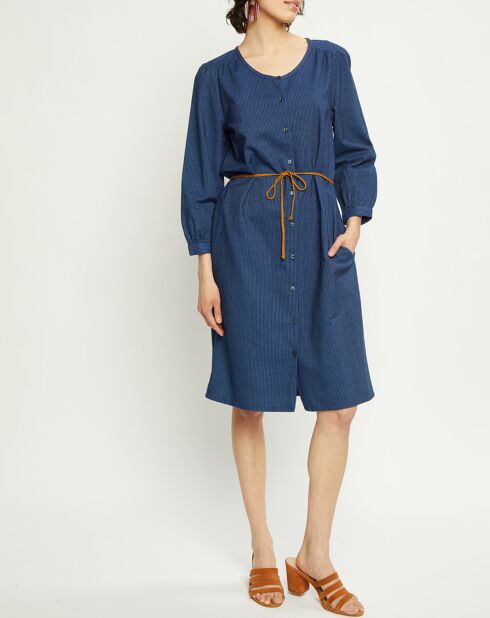 Robe Cidalia rayée marine