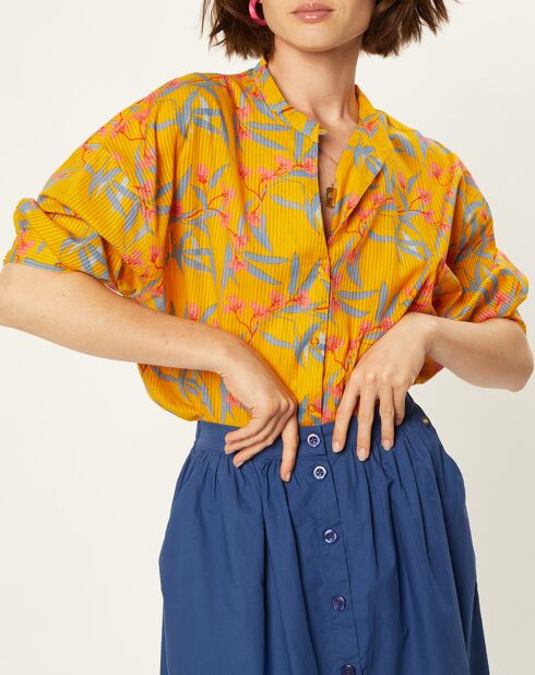 Chemise Clothilde imprimée miel