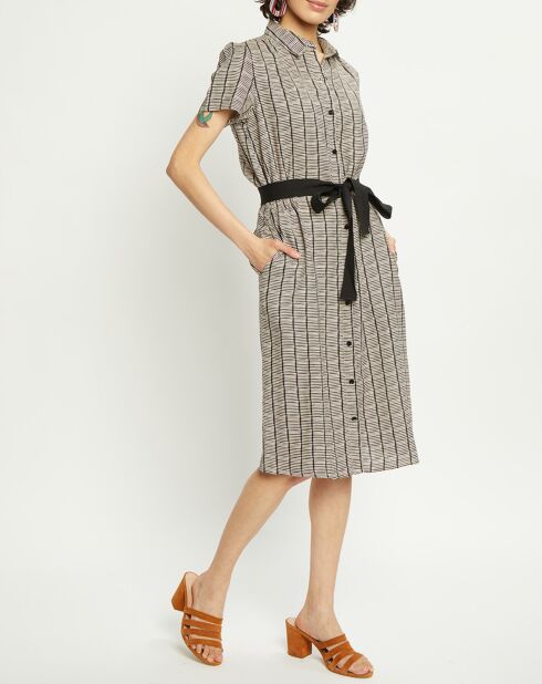 Robe 100% Lin Dicka fumée
