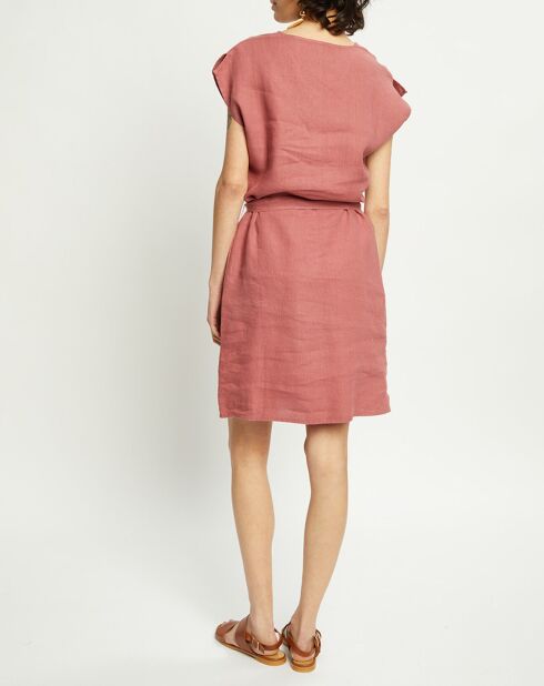 Raspberry Doriana Kleid aus 100% Leinen