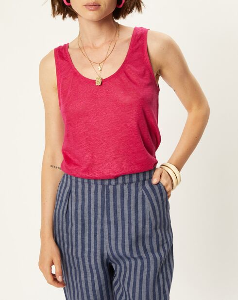 T-Shirt 100% Lin Jeson hortensia