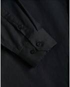 Rigby Go Reg Poplin zwart hemd