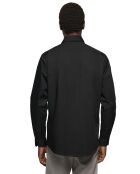 Rigby Go Reg Poplin zwart hemd