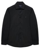 Rigby Go Reg Poplin zwart hemd