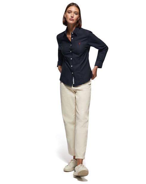 Chemise Rigby Go W Slim Oxford marine