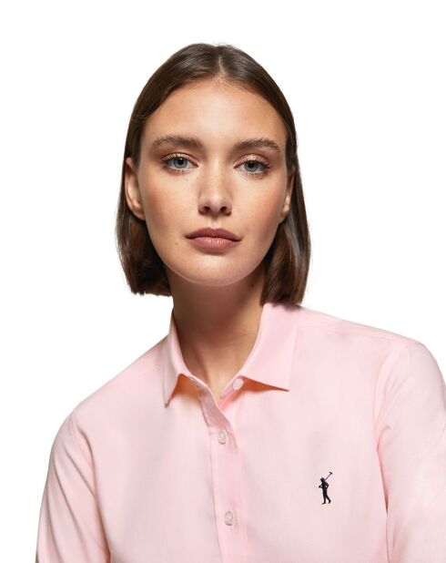 Chemise Rigby Go W Slim Oxford rose