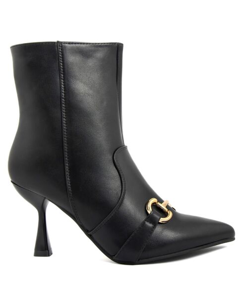 Bottines Lily noires - Talon 5.5 cm