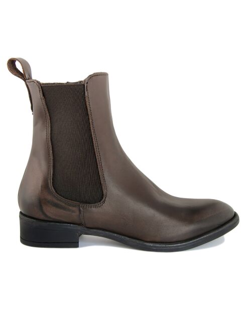 Chelsea Boots en Cuir Aloyse marron