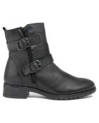 Boots en Cuir Tiphaine noires