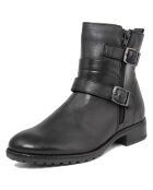 Boots en Cuir Tiphaine noires