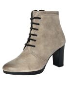 Bottines en Cuir Alice grises - Talon 8.5 cm