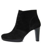 Bottines en Velours de cuir Marion noires - Talon 8.5 cm