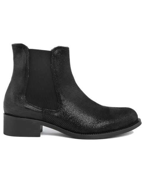 Chelsea Boots en Cuir Elsa noires