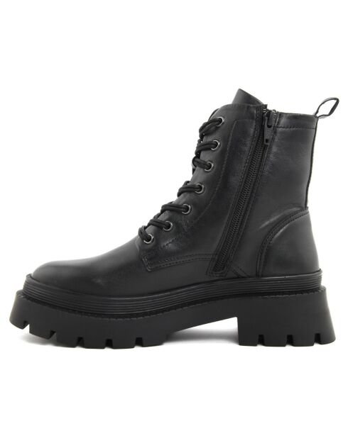 Boots en Cuir Diane noires