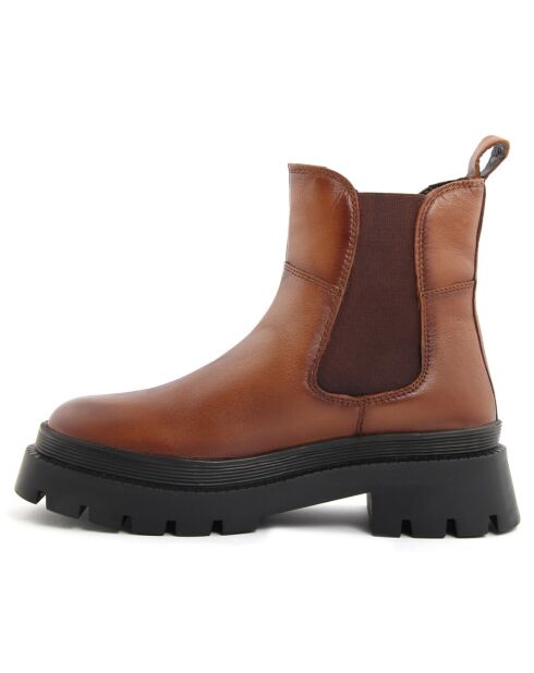 Chelsea Boots en Cuir Albane marron