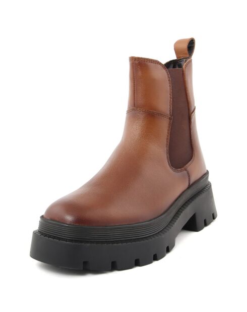 Chelsea Boots en Cuir Albane marron