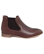 Chelsea Boots en Velours de cuir Marielle marron