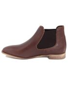 Chelsea Boots en Velours de cuir Marielle marron