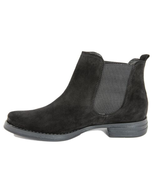 Chelsea Boots en Velours de cuir Victoire noires