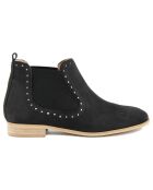 Chelsea Boots en Velours de cuir Angèle noires