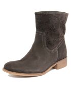 Boots en Velours de cuir Hilona marron