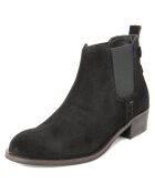 Chelsea Boots en Velours de cuir Clémence noires