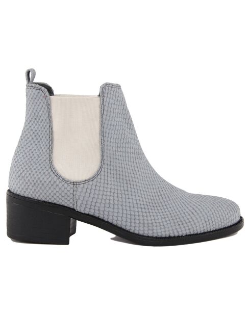 Chelsea Boots en Cuir Alizée bleues