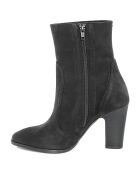 Bottines en Velours de cuir Eglantine noires - Talon 9 cm