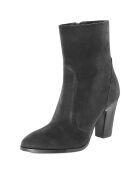 Bottines en Velours de cuir Eglantine noires - Talon 9 cm