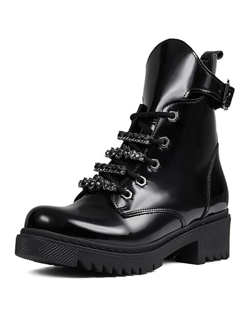 Boots Mathilde noires - Talon 5 cm