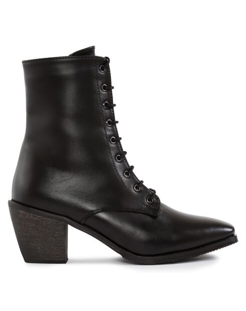 Bottines Chiara noires - Talon 7 cm