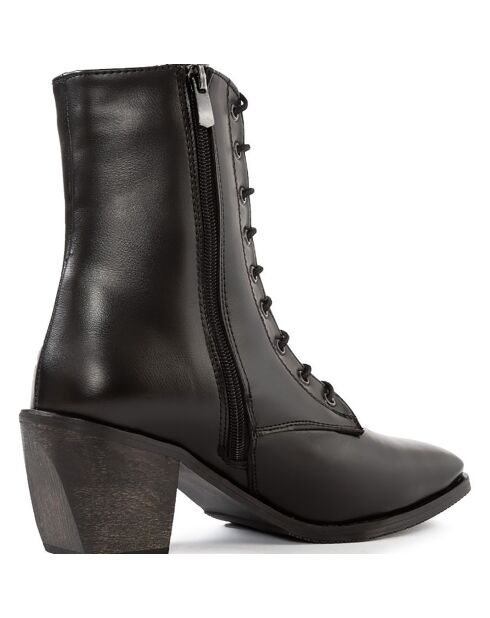 Bottines Chiara noires - Talon 7 cm