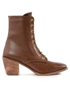 Bottines Salomé marron - Talon 7 cm