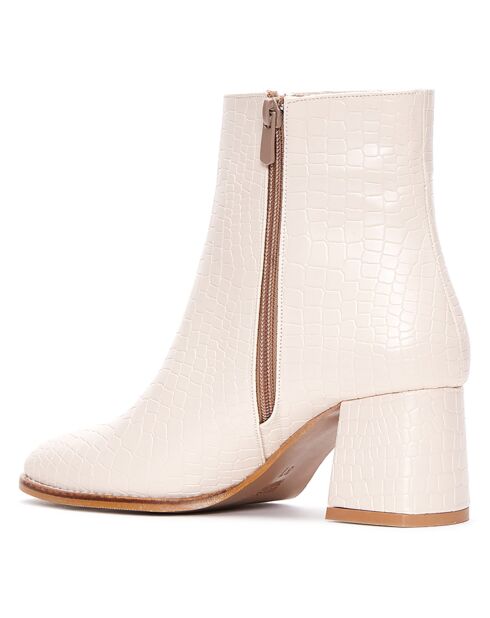 Bottines Youmee beige rosé - Talon 6 cm