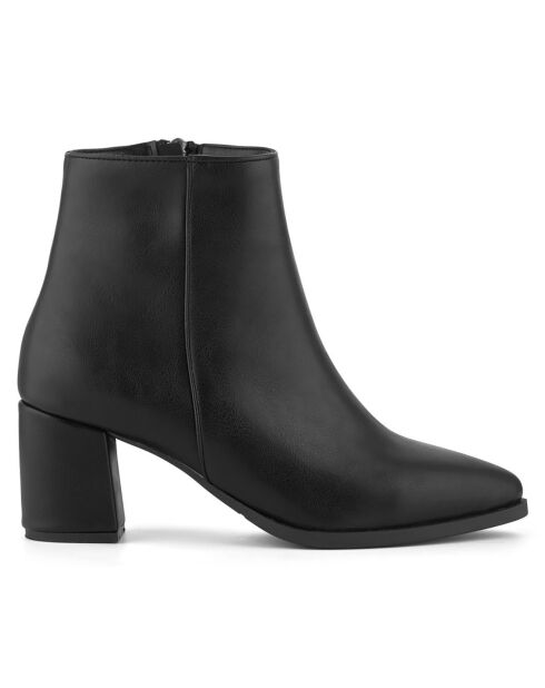 Bottines Gabrielle noires - Talon 6 cm