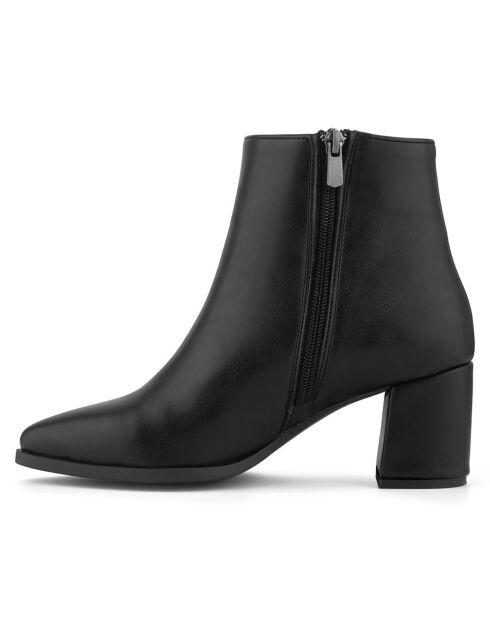 Bottines Gabrielle noires - Talon 6 cm