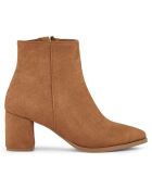 Bottines Gabrielle marron - Talon 6 cm