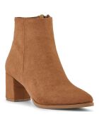 Bottines Gabrielle marron - Talon 6 cm