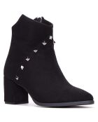 Bottines Sophie noires - Talon 6 cm