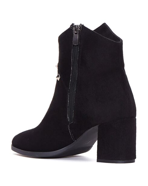 Bottines Sophie noires - Talon 6 cm