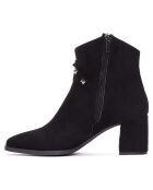 Bottines Sophie noires - Talon 6 cm