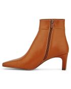 Bottines Léa camel - Talon 6 cm