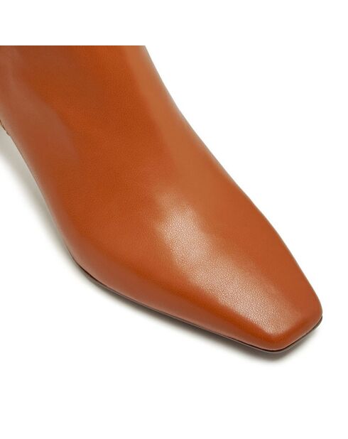 Kamelfarbene Stiefel von Léa - 6 cm Absatz