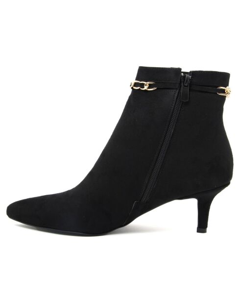 Bottines Camille noires - Talon 6 cm