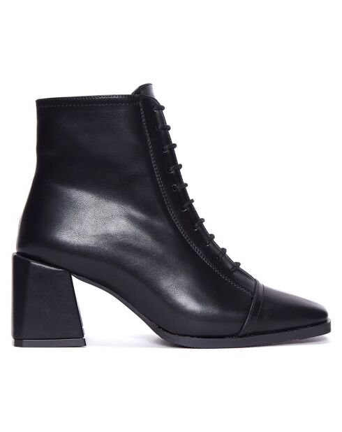 Bottines Joy noires - Talon 7 cm